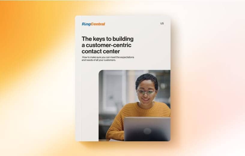 Customer-centric contact center infographic