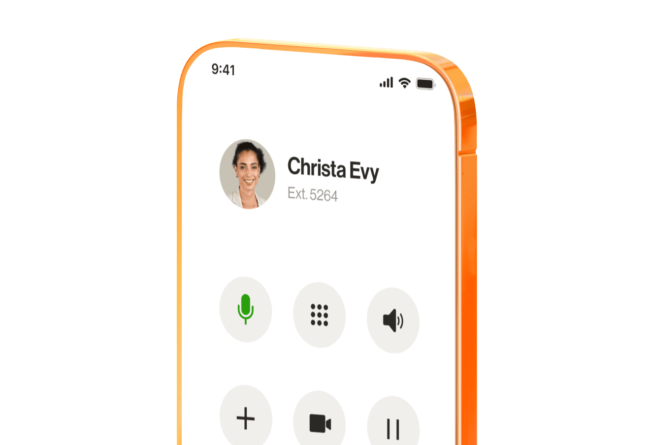 An image showing the dialpad on RingCentral mobile app